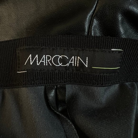 Marc Cain Artificial Leather High Rise Slim Skinny Trouser Pants Leggings Sexy 8 - Picture 8 of 16